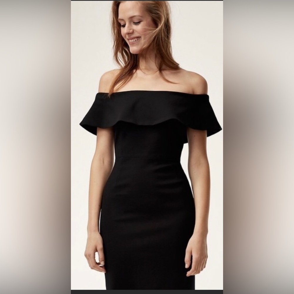 Aritzia Babaton Ruslan Dress | Black color